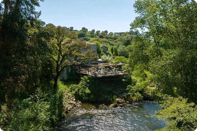 Vue générale de l’auberge U Mulinu en Corse-du-Sud