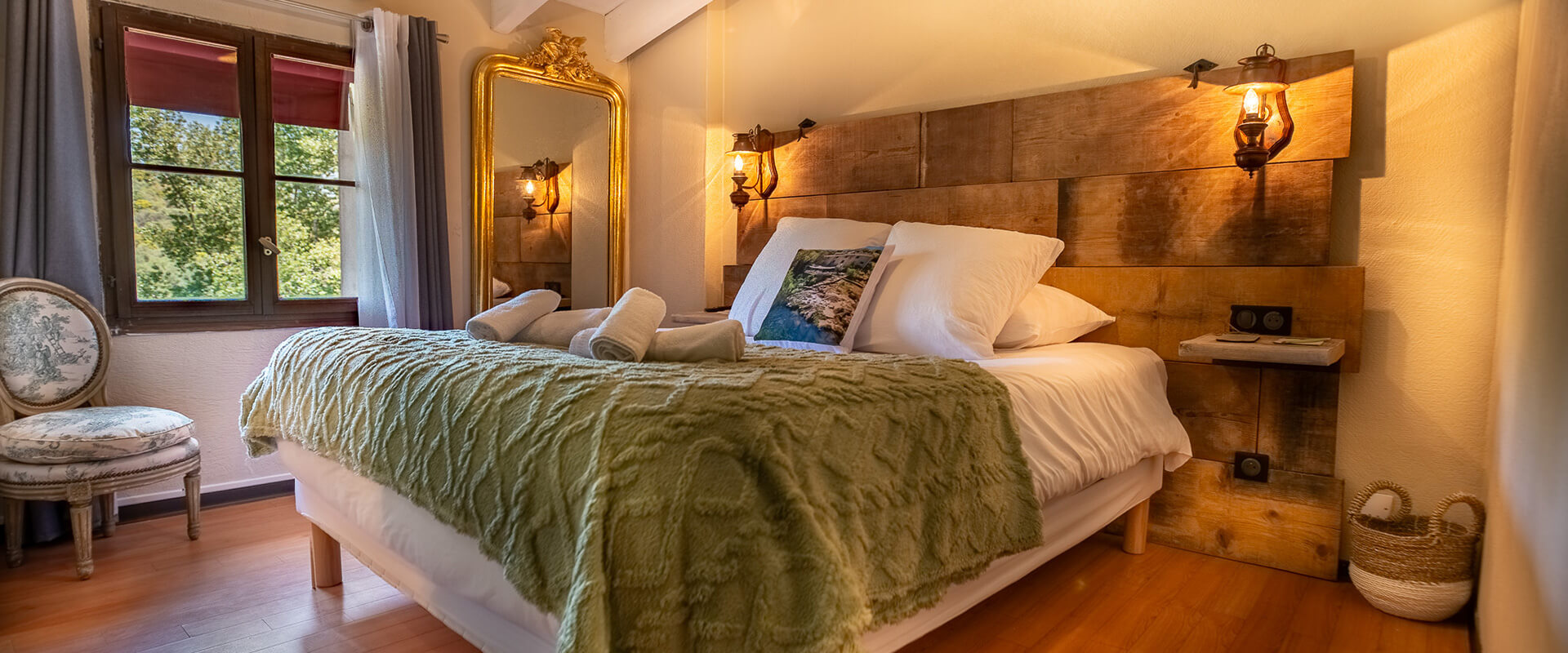 Vue chambre double de l’Auberge U Mulinu à Casalabriva, auberge en Corse-du-Sud