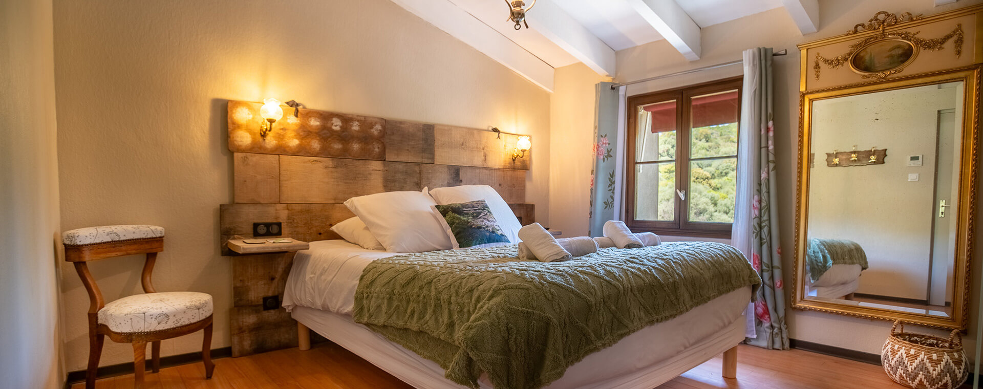 Hébergement en Corse : les chambres de l’Auberge U Mulinu