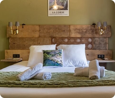 Chambre de l’auberge U Mulinu à Casalabriva en Corse